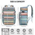 thumbnail image 3 of Bohemian Style Cooler Backpack 26 Cans – Waterproof Leakproof Lunch Backpack with Natural Floral Design for Travel, Work, and Outdoor Use, 3 of 6