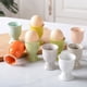 thumbnail image 3 of Cateissary Desayuno huevera resistente al calor huevos bandeja soporte contenedor vino beber tazas cocina herramienta de refrigeración hogar Gris claro, 3 of 6
