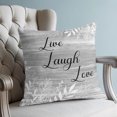 thumbnail image 4 of Pillow Covers 20x20 Set of 2, Grey Ombre Botanical Throw Pillow Covers Decorative Couch Cushion Cover, Farmhouse Shabby Vintage Leaves Microfiber Soft Square Pillowcases for Bedroom Living Room Sofa, 4 of 9