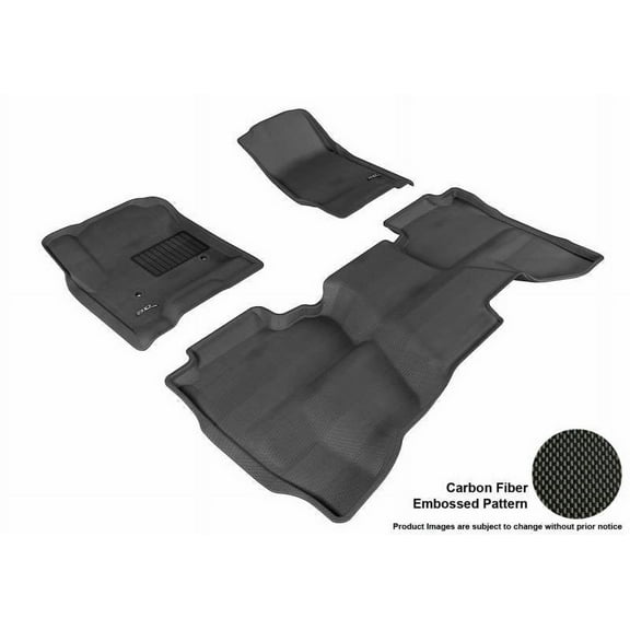 3D MAXpider Liners L1CH03901509, Odorless, Front Floor Mats, Fits Silverado 1500- Black 3 Pieces