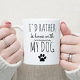 thumbnail image 5 of Waldeal I'd Rather Be Home With My Dog Coffee Mug 11 oz, Gifts for Dog Lover, Dog Mom Tea Cup, Funny Gift for Birthday Christmas From Daughter Mother Wife Aunt Grandma Grandpa Uncle, 5 of 7