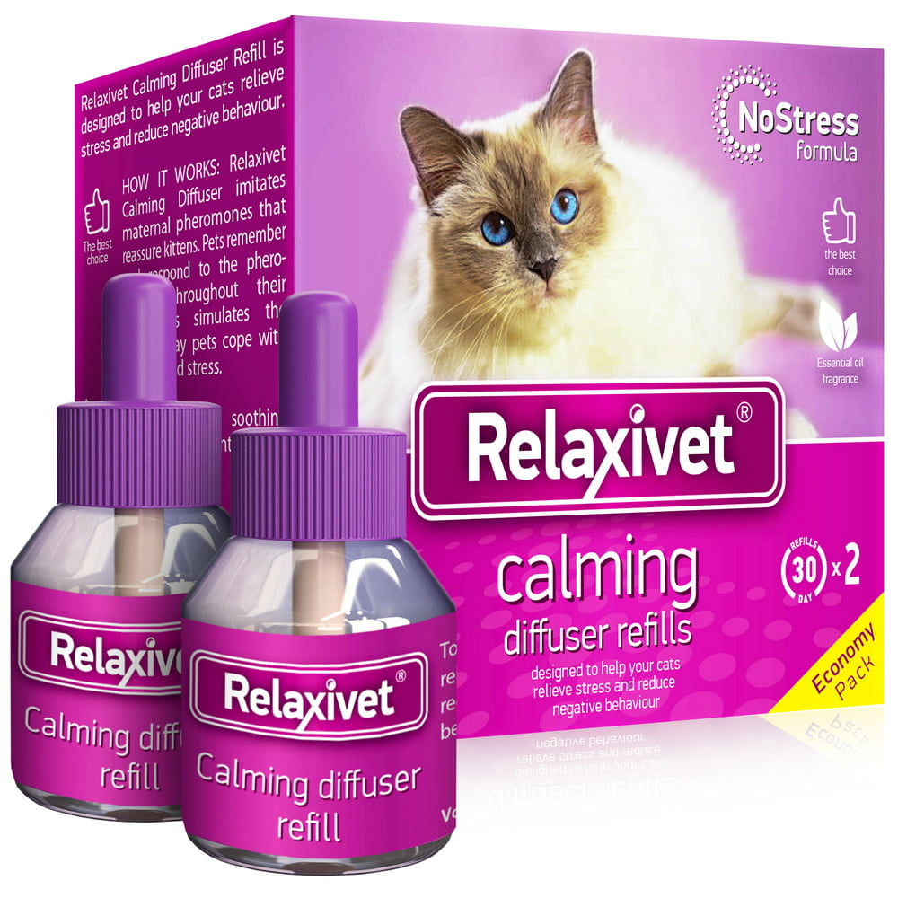 Relaxivet Cat Calming Pheromone Diffuser Refill Improved DEStress