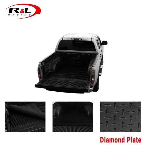 R L Racing Truck Bed Mat Compatible With F250 F350 F450 99 16 Black Finished Diamond Rubber Floor Mat Carpet 8 Ft Long Bed Walmart Com Walmart Com