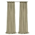 thumbnail image 7 of Loft Living Peoria Sheer Dual Header Indoor Curtain 52 x 84 in Khaki, 7 of 7