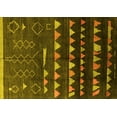 thumbnail image 1 of Ahgly Company Indoor Rectangle Solid Yellow Modern Area Rugs, 3' x 5', 1 of 4