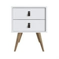 thumbnail image 4 of Manhattan Comfort Amber Nightstand with Faux Leather Button Handles in White (Set of 2), 4 of 7