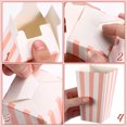 thumbnail image 4 of MOVTOTOP 48Ensemble Petits Sacs à Maïs Soufflé Boîtes en Papier Roses pour Activités Extérieures, 4 of 7