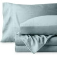 thumbnail image 2 of Washed King Sheet Set Premium UltraSoft Microfiber Bed Sheets Double Brushed Hypoallergenic Stain (King Washed Pebble Beach), 2 of 7
