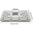 thumbnail image 4 of Colchón de aire Beer pong, colchones de aire pool pong Piscina inflable beer pong con 28 huecos para copas fabricada en PVC de alta densidad para exterior y zonas de vadeo, 180x60cm Adepaton LKX-0991, 4 of 9
