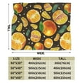 thumbnail image 3 of Kll Fleece Blanket Plush Throw Blanket Tangerine,Soft Fuzzy Cozy Flannel Blanket For Couch Sofa Bed.(80"X60"), 3 of 9