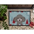thumbnail image 3 of Caroline's Treasures BB1755JMAT Winter Holiday Silver Gray Poodle Door Mat, Indoor Rug or Outdoor Welcome Mat 24x36, 3 of 4