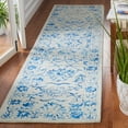 thumbnail image 2 of SAFAVIEH Metro Rhoda Floral Runner Rug, Blue/Beige, 2'3" x 9', 2 of 8