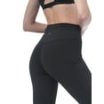 thumbnail image 4 of Allsense Women's Seamless Full Length High Waist Leggings with Pockets Yoga Black Large, 4 of 7
