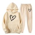 thumbnail image 1 of Puntoco Moda Mujer Deportes Casual Abrigo Pantalones Largos Con Capucha Suéter Tops Pantalones Conjunto De Manga Larga Con Capucha Conjunto Liquidación Puntoco Puntoco-1237, 1 of 2