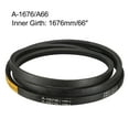 thumbnail image 3 of Uxcell A-1676/A66 Drive V-Belt Inner Girth 66 inch Industrial Power Rubber Transmission Belt, 3 of 5