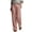 Pink, variant on Women's Pants All Season wide leg cotton linen cotton solid color with pockets for daily wear classic and timeless style Pink M