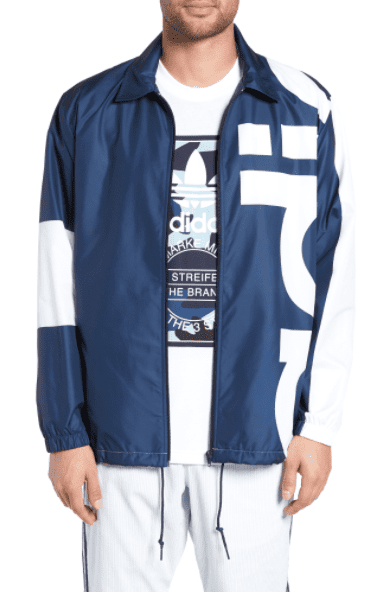 Adidas NAVY Big Adi Logo Winbreaker 