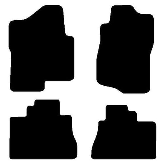 Auto Mats and Accessories 4 Piece Set Custom Carpeted Floor Mats Compatible with 2007-2013 Chevrolet Avalanche (Black) Made in the USA