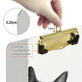 thumbnail image 6 of FORMRS Acrylic Clipboard with Low Profile Clip Standard A4 Letter Size, 12.5" x 9", Black Cute Cat, 6 of 8