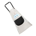 thumbnail image 2 of Delantal Delantal sin mangas de PVC ajustable Correa de bolsillo Babero de cocina Accesorio de cocina, Tipo 1, Gris y negro tholdsy HA003455-04, 2 of 6