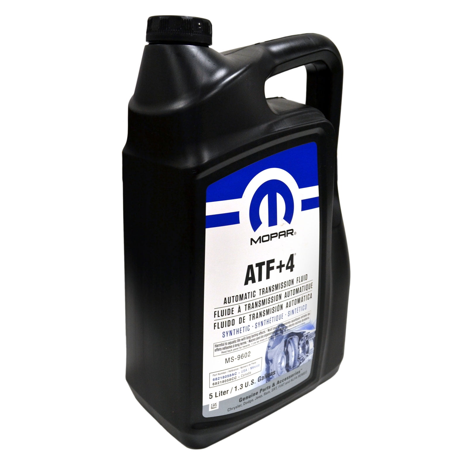 Mopar Automatic Transmission Fluid ATF+4 - 5 Liter (1.3 Gallon)