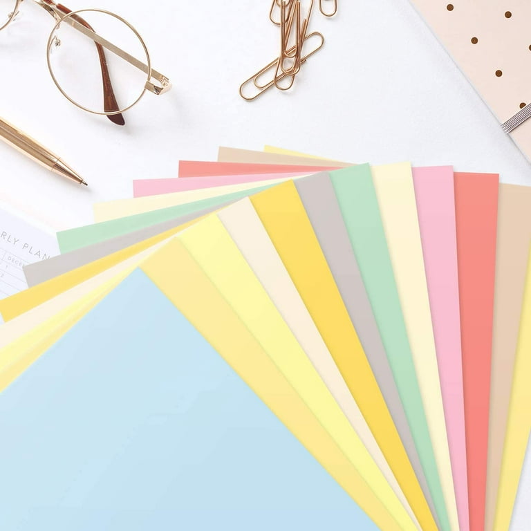 Bulk Cream 8.5 x 11 Inches Card Stock Paper, 67Lb Vellum Bristol Pastel  Color Cardstock, Perfect for School and Craft Projects