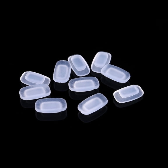 JUUNthy 5 Pairs Silicone Eyeglass Nose Pads, Soft Anti-Slip Glasses Nose Pad for Eyeglasses Sunglasses