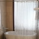 thumbnail image 1 of Cortina de ducha 180 X 200 cm, cortina de ducha lavable en EVA 3D translúcida, impermeable, antibacteriana y de secado rápido, apta para bañeras, baños., 1 of 1