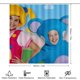 thumbnail image 2 of Club de la mamá ganso-theme 4-Piece Shower Curtain Set with Rugs, Waterproof Bathroom Decor Set Includes Bath Mat, U-Shaped Rug, Toilet Lid Cover and Curtain with Hooks, 2 of 6