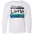 thumbnail image 3 of Inktastic Don't Mess with my Little Brother Long Sleeve Youth T-Shirt, 3 of 5