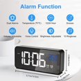 thumbnail image 2 of Reloj Despertador Digital, Reloj Digital LED Reloj Despertador Digital con Temperatura/Posposición/2 Alarmas/12/24 Horas/Puerto de Carga USB/10 Música oso de fresa Electrónica, 2 of 5