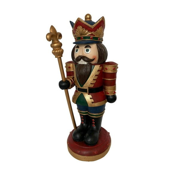 Hi-Line Gift Multi-color Costume Polyresin Decorative Nutcracker, 11.6" x 30.7"