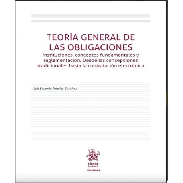 Teoría general de las obligaciones Tirant Lo Blanch 9788411303545