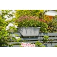 thumbnail image 4 of Mainstays 24 inch over Rail Window Box Planter Plastic - Grey, 4 of 8