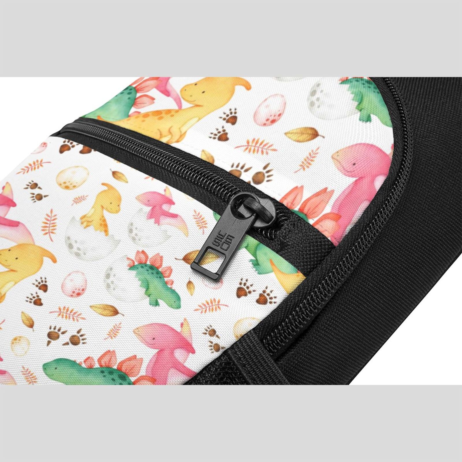 Xecao's Cute Baby Dinosaurs Print Sling Bag: A Versatile Chest, Shoulder, and Crossbody Backpack for Casual Days Out, Perfect for Both Men and Women