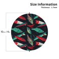 thumbnail image 2 of KLL Fishing Lure Print Drink Coasters Set of 4,PU Leather Absorbent Coasters Set Decorative Coffee Cup Coasters Housewarming Gift for Home Decor-Round Shape, 2 of 6