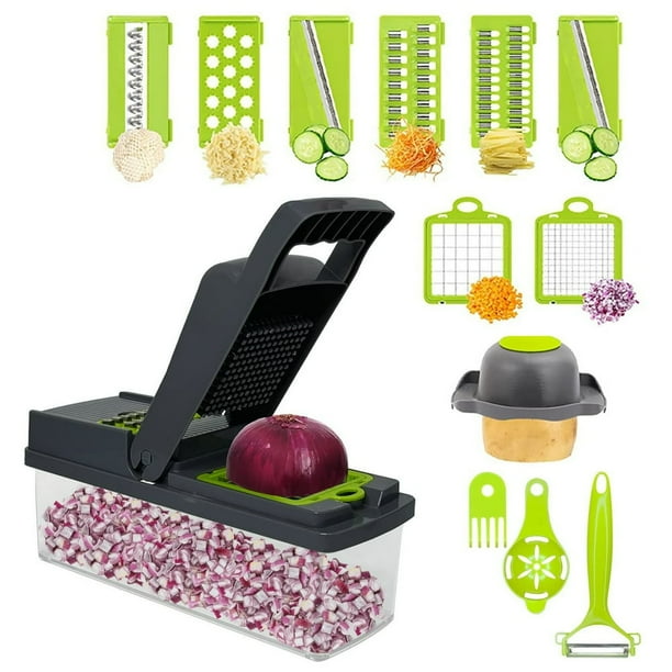 Professional12in1 Vegetable Chopper With Adjustable Slicer&Onion