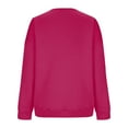 thumbnail image 5 of Atogsazn Women's Oversized Sweatshirt Fleece Casual Long Sleeve Sweatshirt Pullover Crew Neck Tops Blouse Wine XXL Fashion, 5 of 5