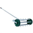 thumbnail image 3 of 18"W Rolling Lawn Aerator, Heavy Duty Spike Aerator with Steel Handle, Manual Aerator Tool for Garden Yard Lawn Clean and Loosening Soils, 3 of 7