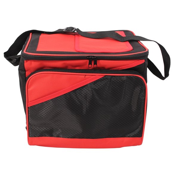 Innovation Nature - Insulated Cooler, 32x23x28cm, Contains 24 Cans, Red and Black