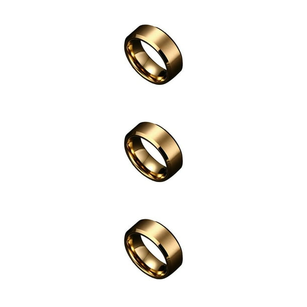 Qarigey Anillos unisex Joyas Citas Novios Novias Esposa Marido Aniversario personalizado Regalos Accesorios Tamaño 6 Type1 NO1 Qarigey CBP214059