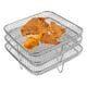 thumbnail image 1 of Rejilla para freidora de aire de 3 niveles de acero inoxidable, rejilla para asar, rejilla para parrilla, escurridor de frutas, bandeja para parrilla, 1 of 8