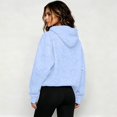 thumbnail image 5 of HCYSFG Womens Bow Print Hoodies Long Sleeve Drop Shoulder Kangaroo Pocket Sweatshirt Loose Fit Cute Casual Everyday Pullover Top, 5 of 5