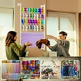 thumbnail image 3 of Gtouse 7 Tier Ribbon Storage Rack, Metal Wall Mounted Ribbon Organizer, Wire Spool Rack Organizer, White Scarf Rack, 3 of 12