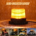 thumbnail image 2 of LITOM 50000+ Hour LED Rotating Beacon - 12-24V 12W, IP67 Waterproof, Magnetic Base, 1/2 Pack, Strobe Warning Light for Truck/Forklift/Golf Cart/UTV, 2 of 10