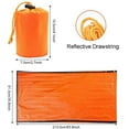 thumbnail image 4 of Couverture d'Urgence Sac de Couchage de Survie d'Urgence Couverture de Survie d'Urgence Imperméable Sacs d'Isolation Portables pour Aventure Randonnée Camping, 4 of 8