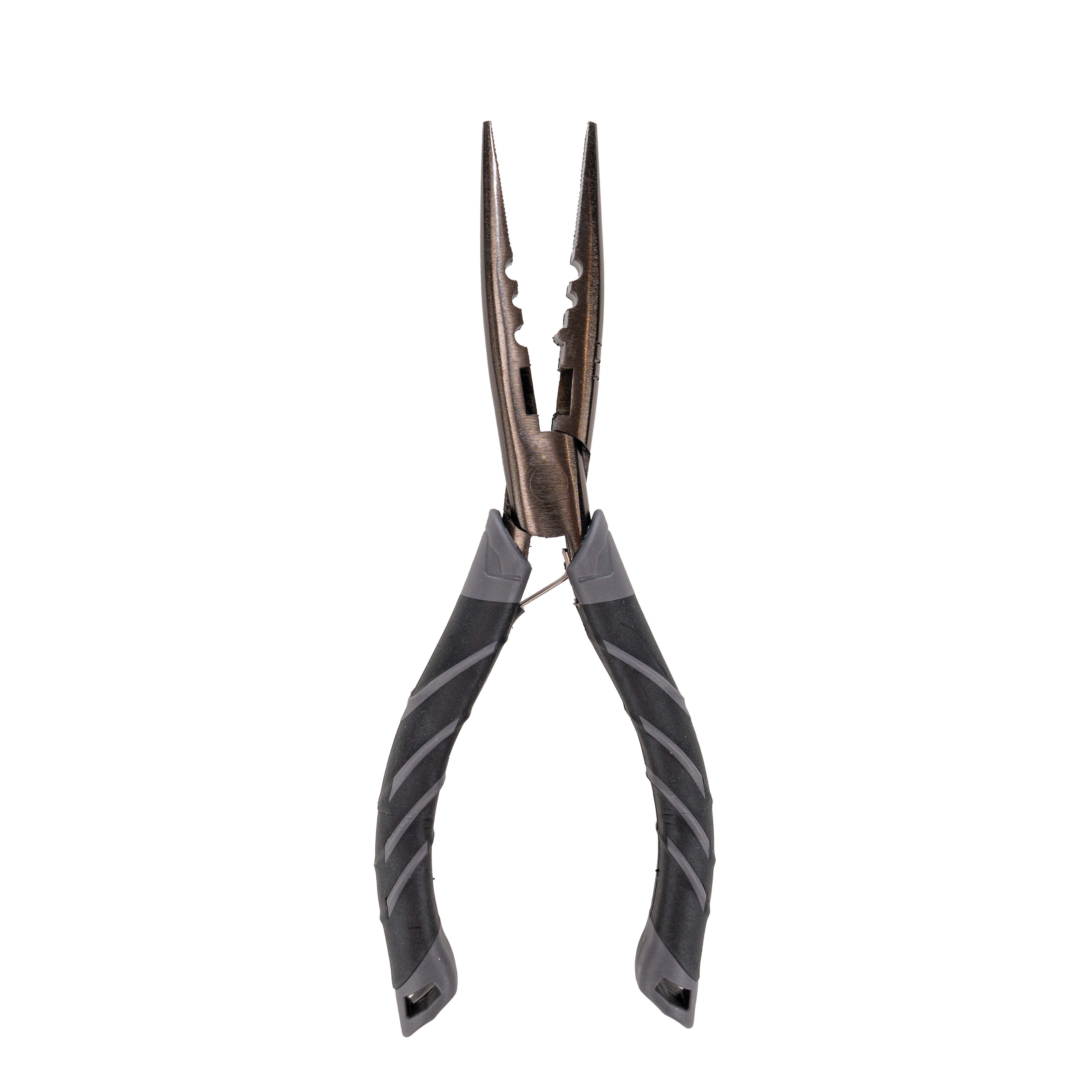 Ozark Trail 8 in Stainless Steel Fishing Pliers with Soft Grip and Wire Cutter