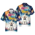 thumbnail image 3 of Happy New Year with Maltese Fireworks Holiday Xmas Winter 2025 Hawaiian Shirt Breathable Summer Unisex Merch Maltese Dog Lover Gifts Idea - 00025, 3 of 6