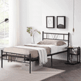 thumbnail image 1 of Cama Individual HOMEMAKE FURNITURE Somier de Metal Negro Minimalista Moderno 197x99,5cm, 1 of 6