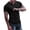 Black, variant on Mens Shirts Summer Men Casual Solid Round V-neck Slim Short-sleeved T-shirt Bottoming Shirt Tops
